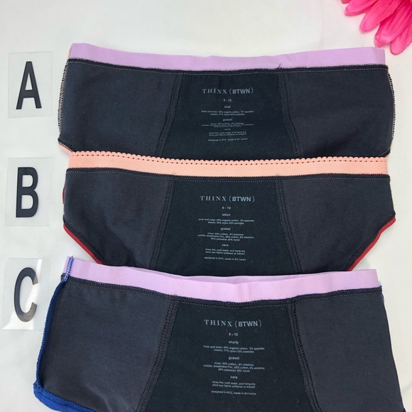 Thinx BTWN 9-10 (A) Brief Period Undie - Picture 6 of 9